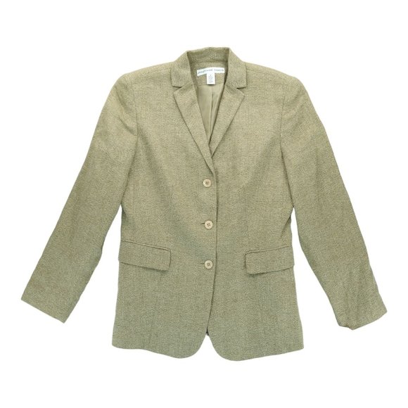 NWT $169 Josephine Chaus Beige button Moroccan Holiday Jacket Womens Size 6 - Picture 1 of 6